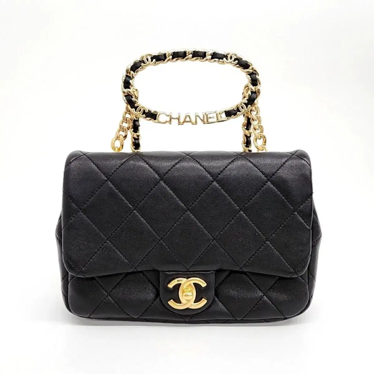 Chanel Chain Top-handle Flap Shoulder Bag AS3724