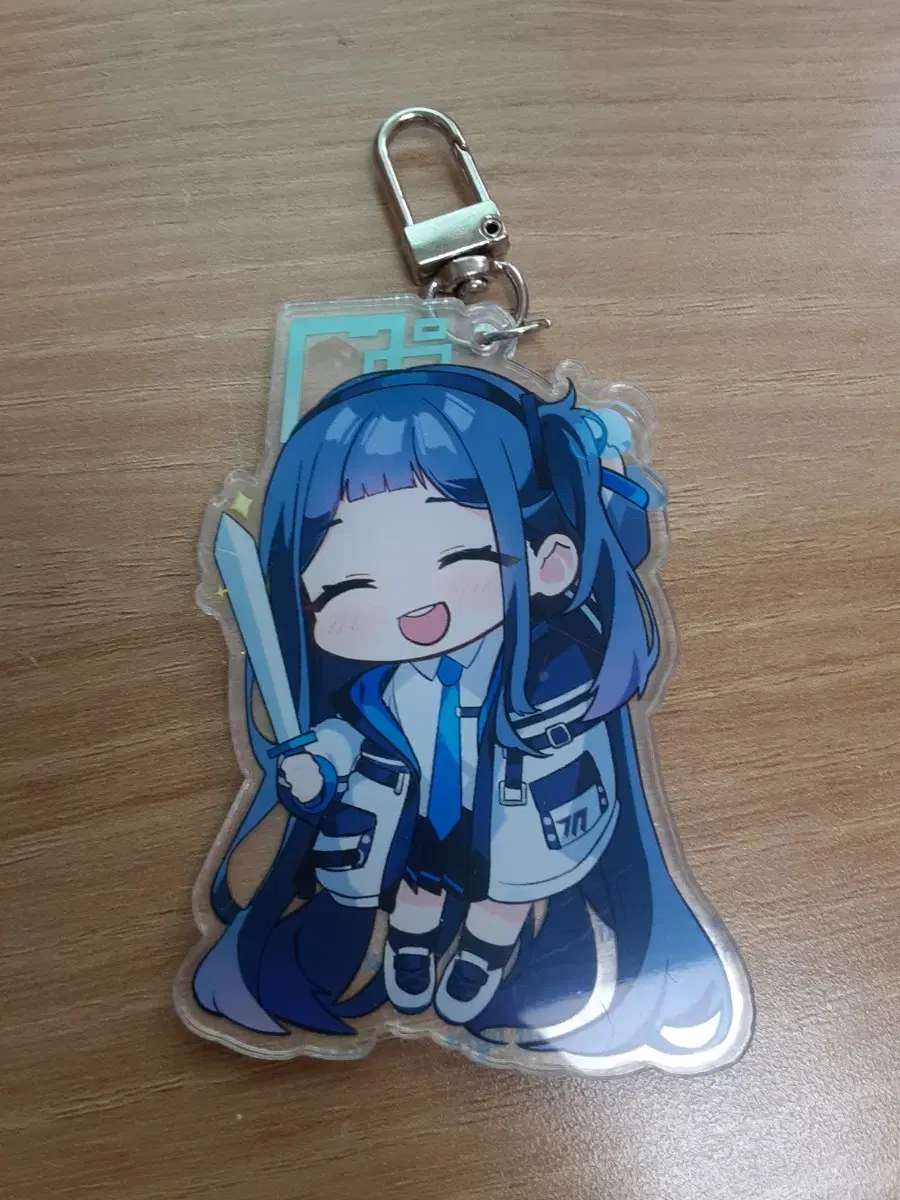 Bloo acrylic acrylic keyring