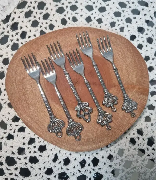 새상품) 엔틱풍 은장 미니 디저트 포크 6p set 15000원