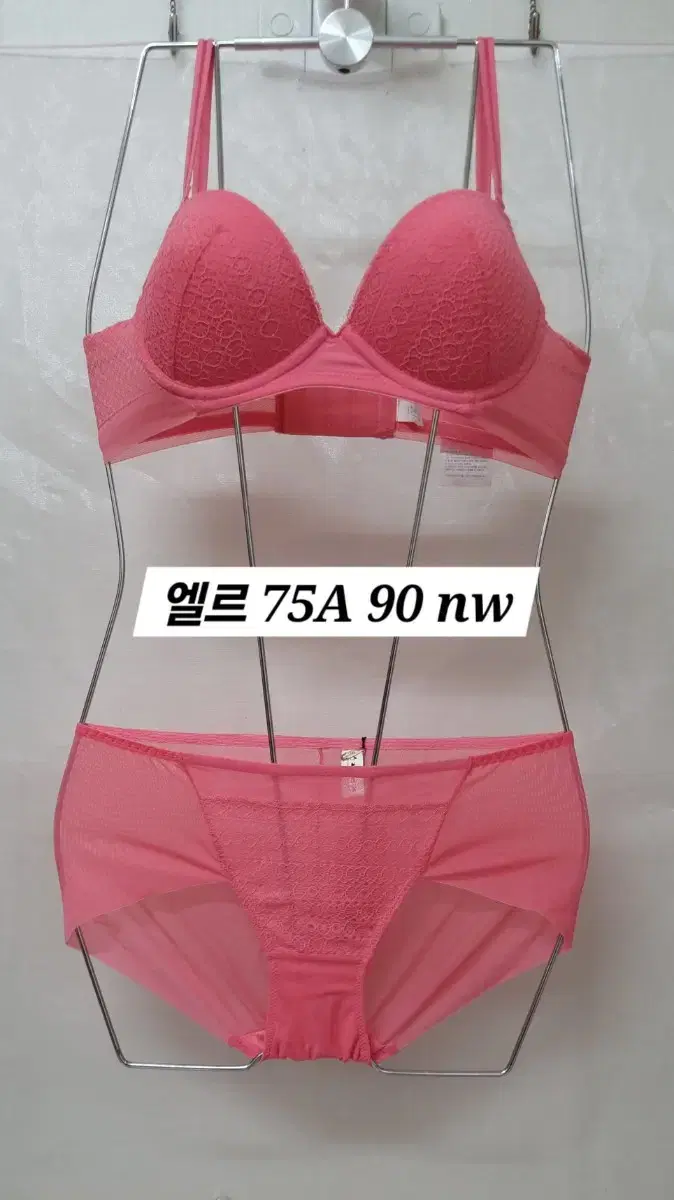 엘르 노와이어 브라 팬티 75A 90