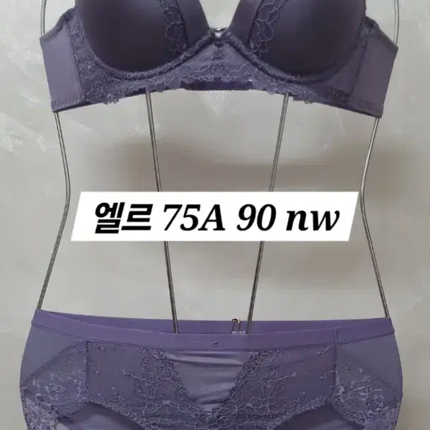 엘르 노와이어 브라 팬티 75A 90