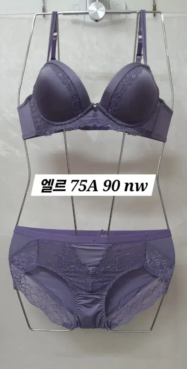 엘르 노와이어 브라 팬티 75A 90