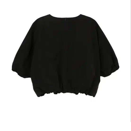 메종마레 Balloon Crop Blouse, Black