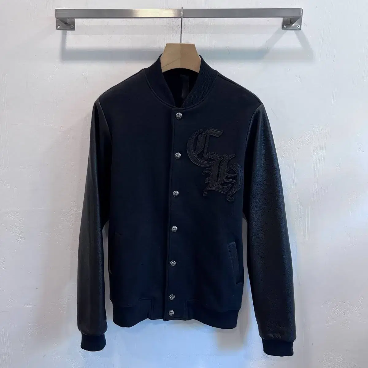 Chrome Hearts Leather Varsity / M