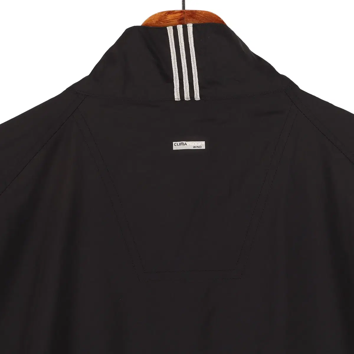 아디다스 ADIDAS 블랙 반집업 반팔 웜업 XL