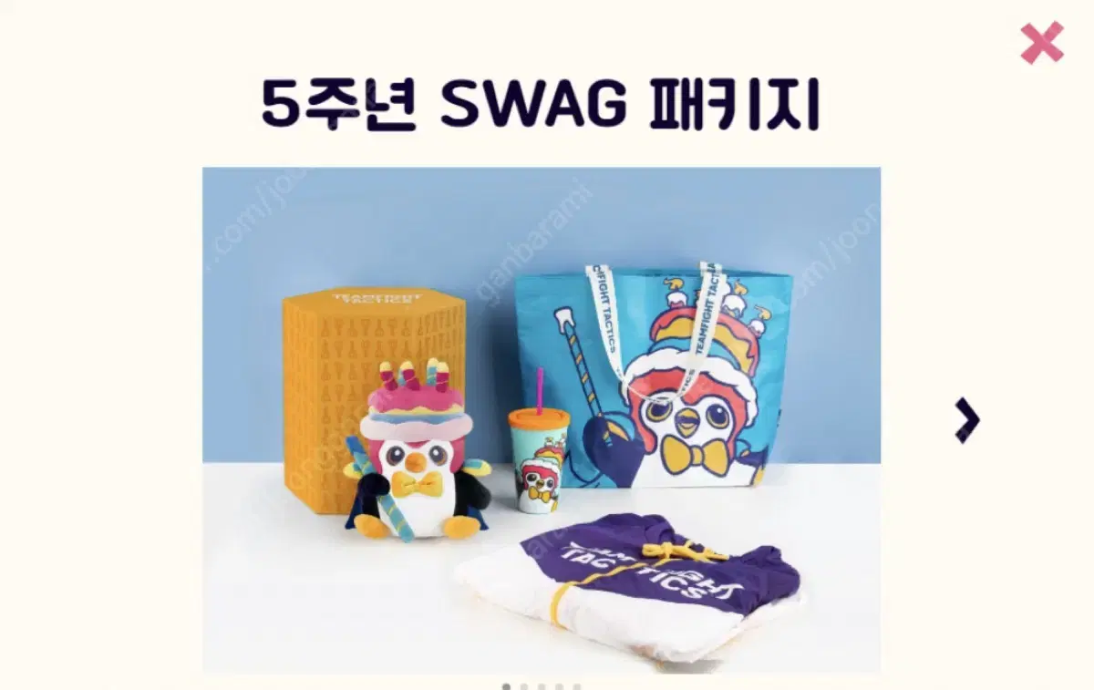 5주년 swag 패키지 미개봉 판매 tft 롤체