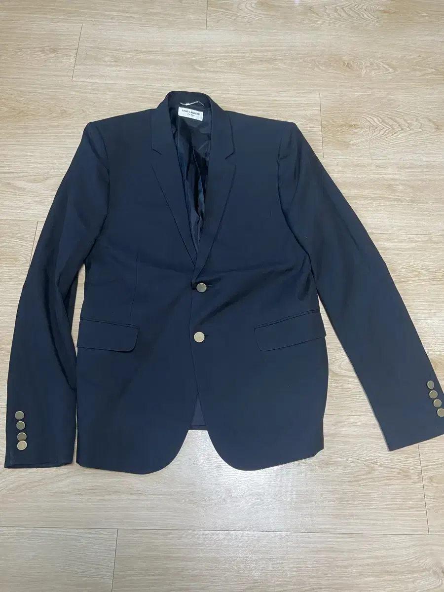 54 Saint Laurent SS17 gold buttoned blazer jacket