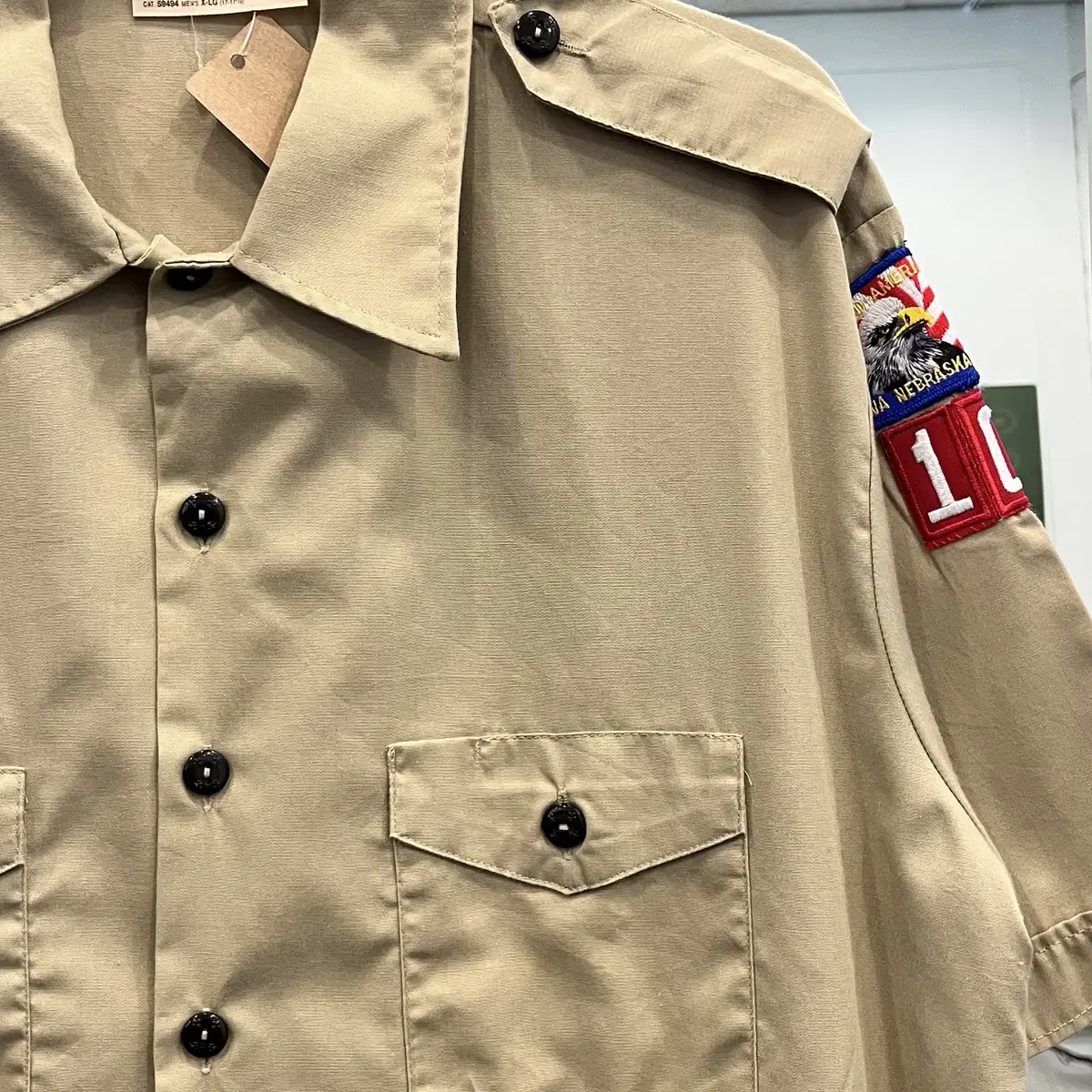 80-90s Boy Scouts 빈티지 반팔 셔츠 made in USA