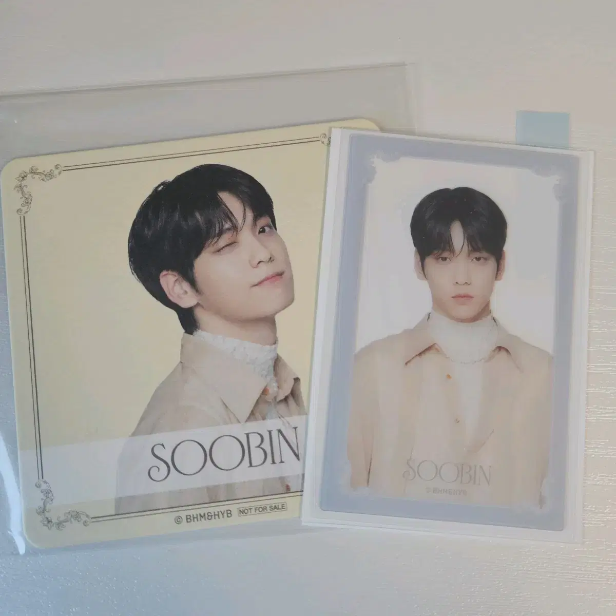 txt soobin 202324JapanCafePop UpMuseum Teacoaster ClearPostcard Photocard