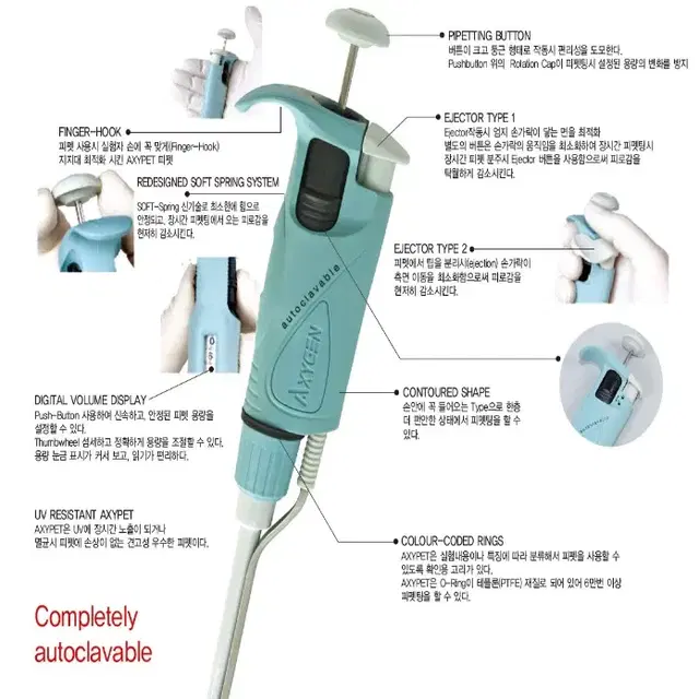 AXYGEN  AP-1000 싱글 채널 피펫