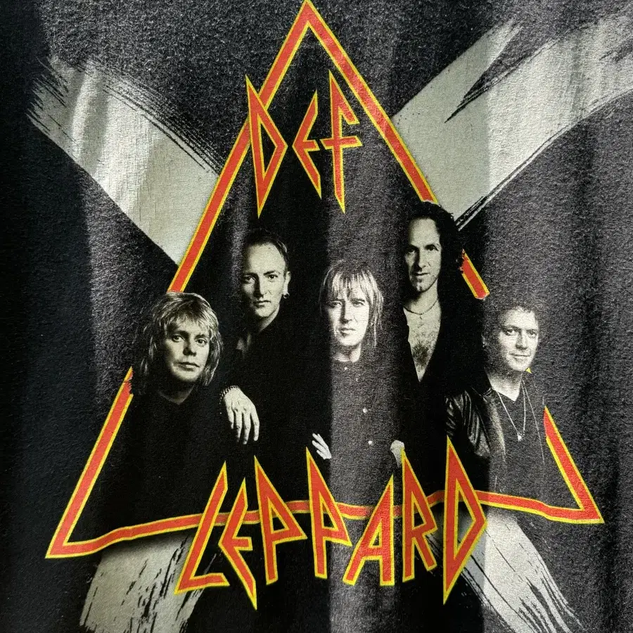 빈티지 02s Def Leppard 밴드 티셔츠