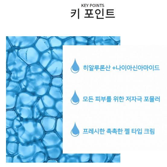 바르고 자는 얼굴팩 - 히알루론산 모이스처 젤 크림