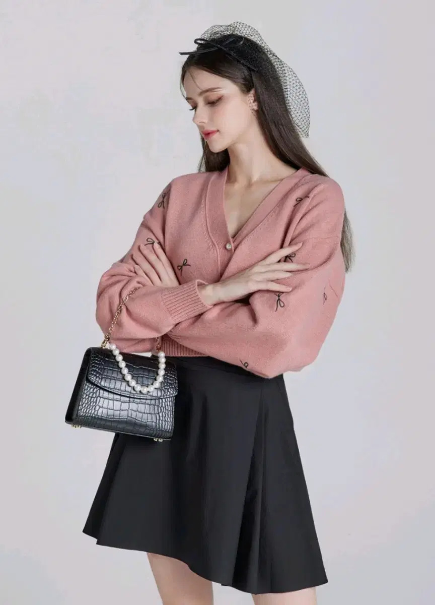 그레이스유 Marie Knit Cardigan (Pink) 마리가디건