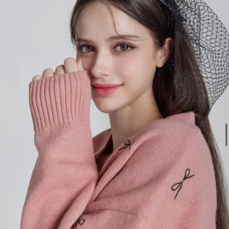 그레이스유 Marie Knit Cardigan (Pink) 마리가디건