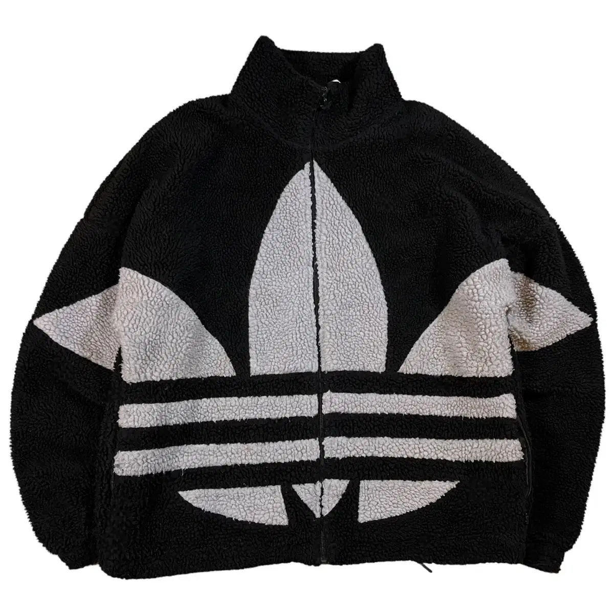 Adidas Firebird Big Logo Sherpa Jacket