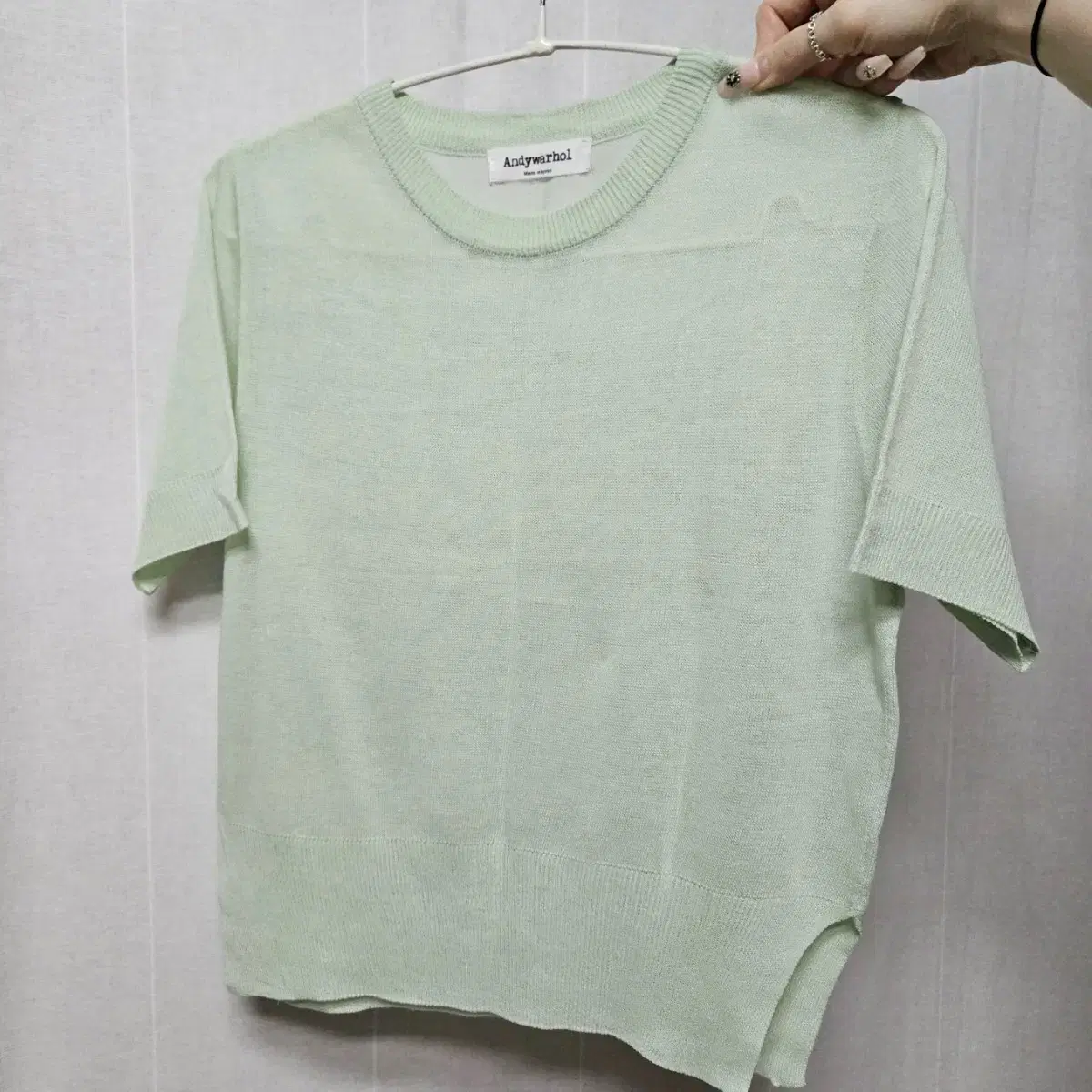 New Arrivals_Siwon Short Sleeve Knit with Hem Trim