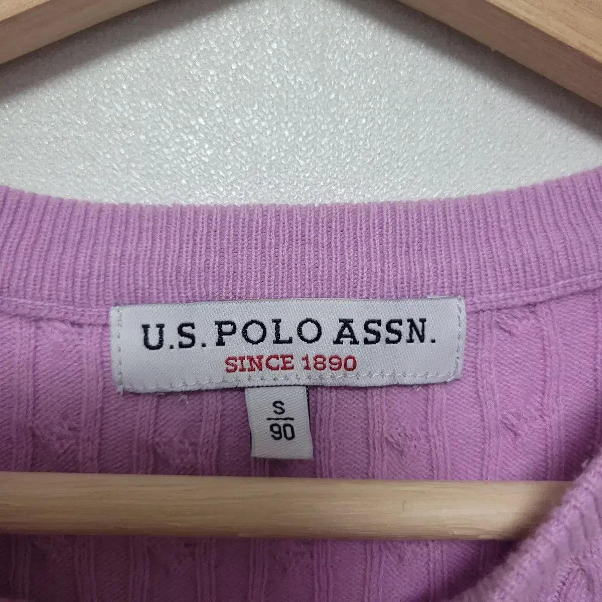 (90) U.S. POLO ASSN 폴로아센 여름 꽈배기 반팔 니트