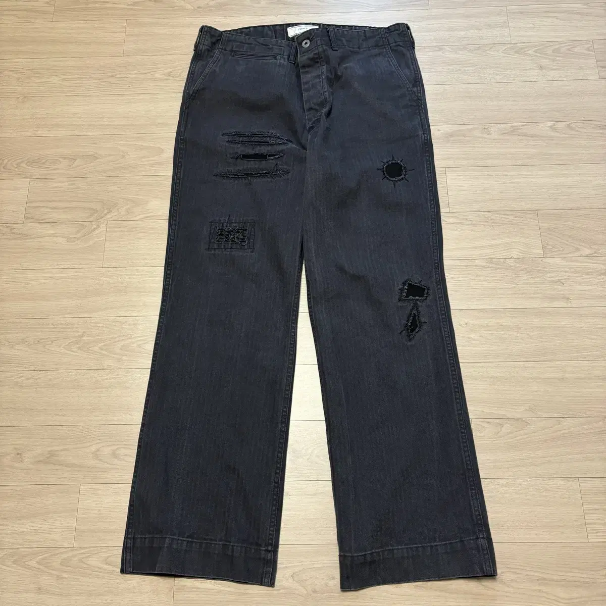 L) Pierce Blackout HBT Damage Pants