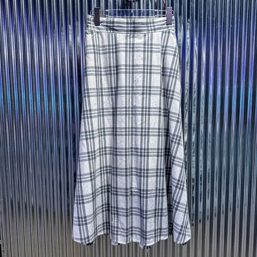 GU jiu Check Flared Skirt (Woman 25) CC435