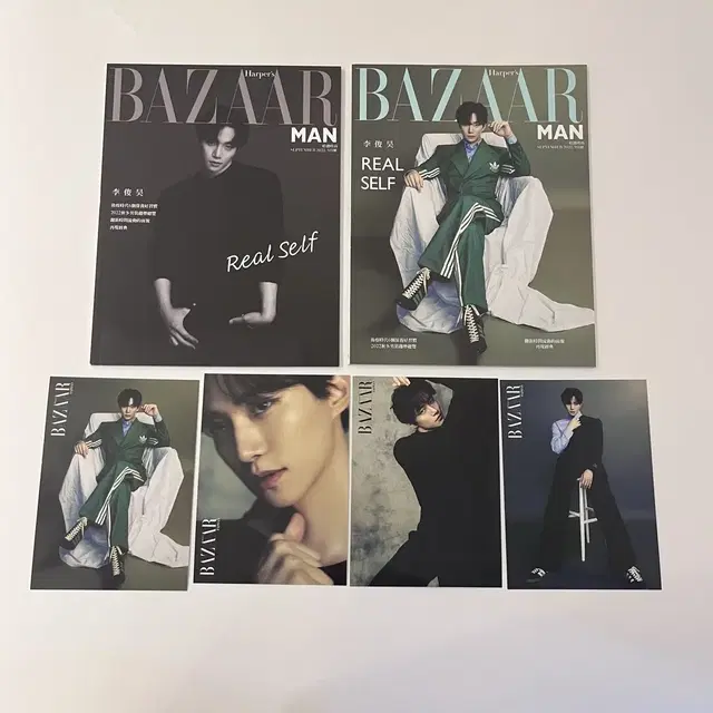 준호 바자 대만 잡지 2권 + 특전 엽서 4장 이준호 bazaar 트카