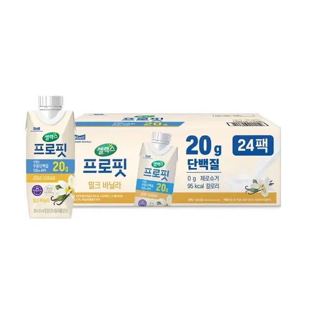 셀렉스 프로핏 우유단백질 밀크바닐라 240ml x 24팩