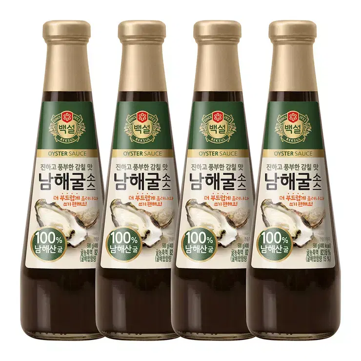 백설 남해 굴소스 500g x 4개