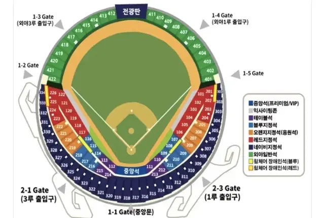 8/10(토) LGvsNC 3루 블루 115블럭 4석