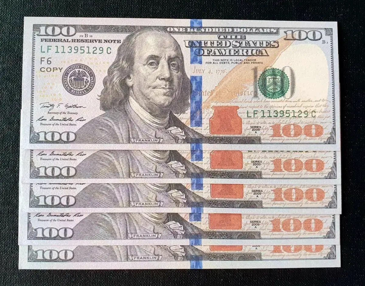 교육용 지폐 미국 100달러 US Paper 10매 드립니다 | 브랜드 중고거래 플랫폼, 번개장터