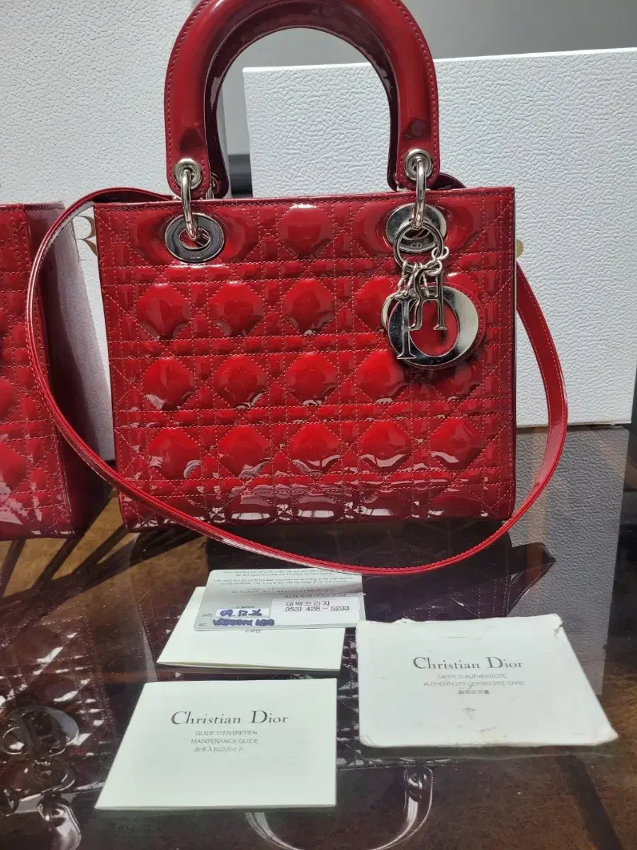 Dior Ladybag Cherry Red Fei Genuine