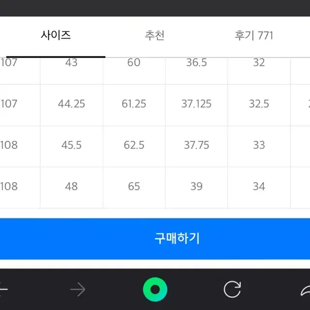 무신사 스탠다드 원턱 와이드 카고 팬츠 블랙 33