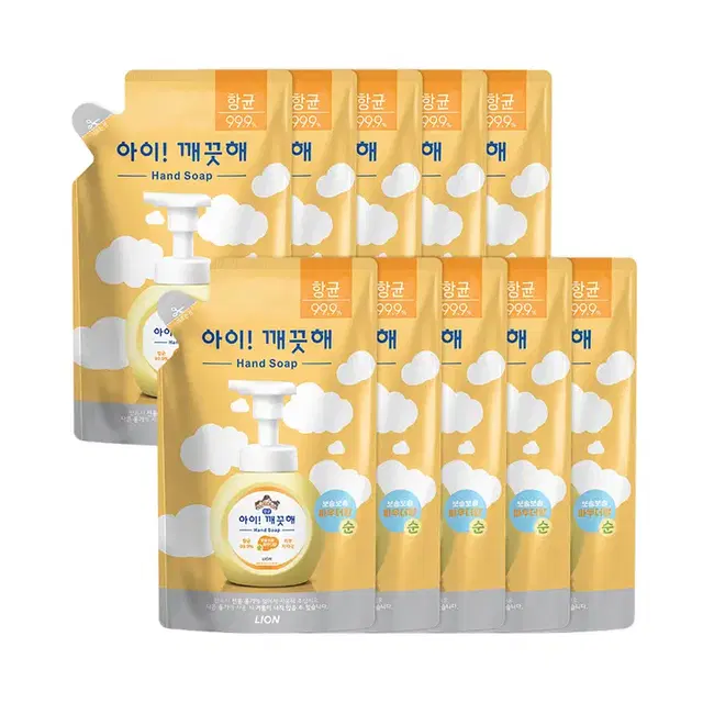 아이깨끗해 순향 리필 200ml x 10개