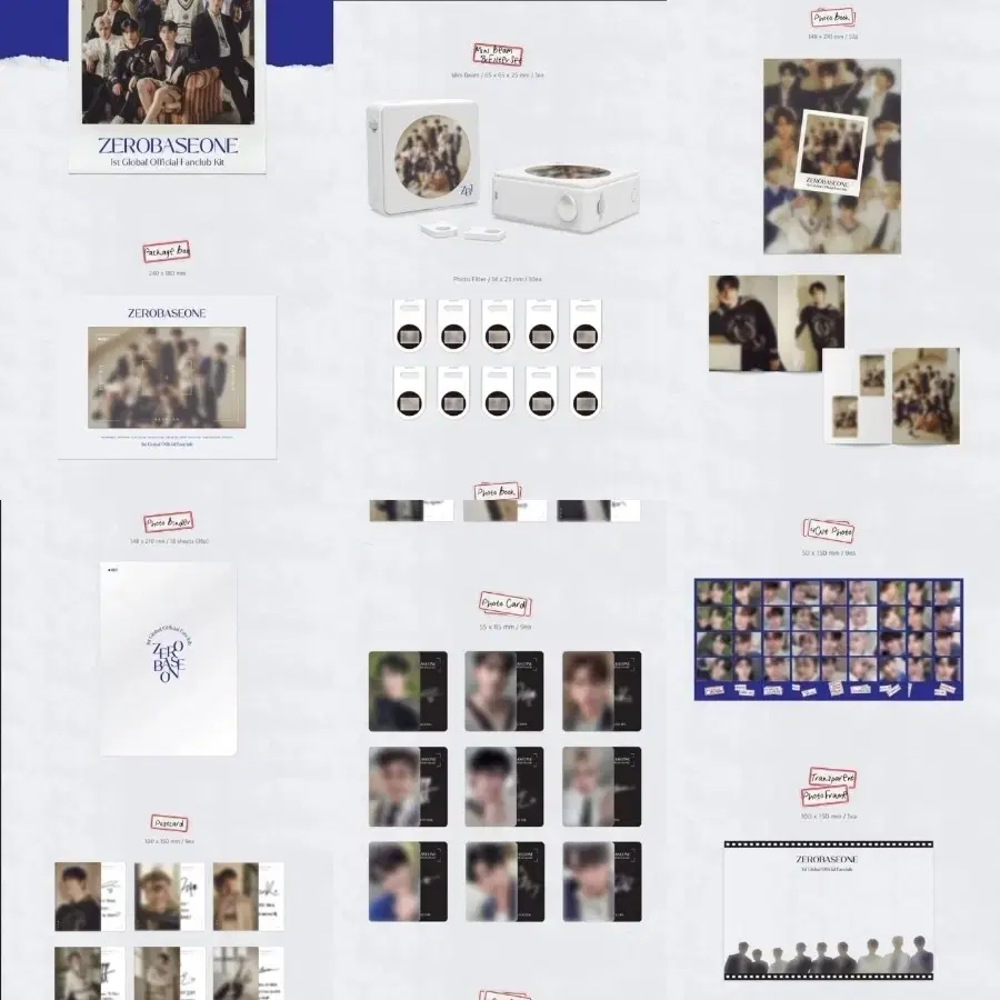 Sells zerobaseone photocard and fan club merchandise