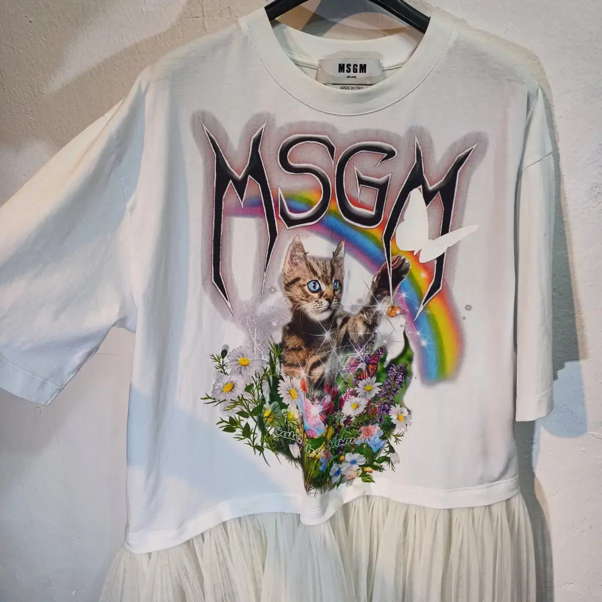 (매장판)MSGM 튤트림 티셔츠 S