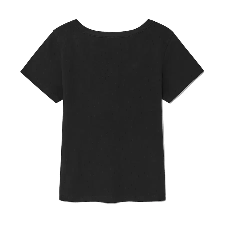 GLOWNY PROVINCE EYELET BUTTON TEE