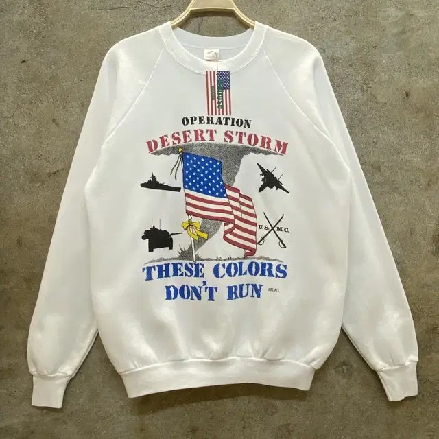 90s Made in USA 미국빈티지 걸프전 맨투맨