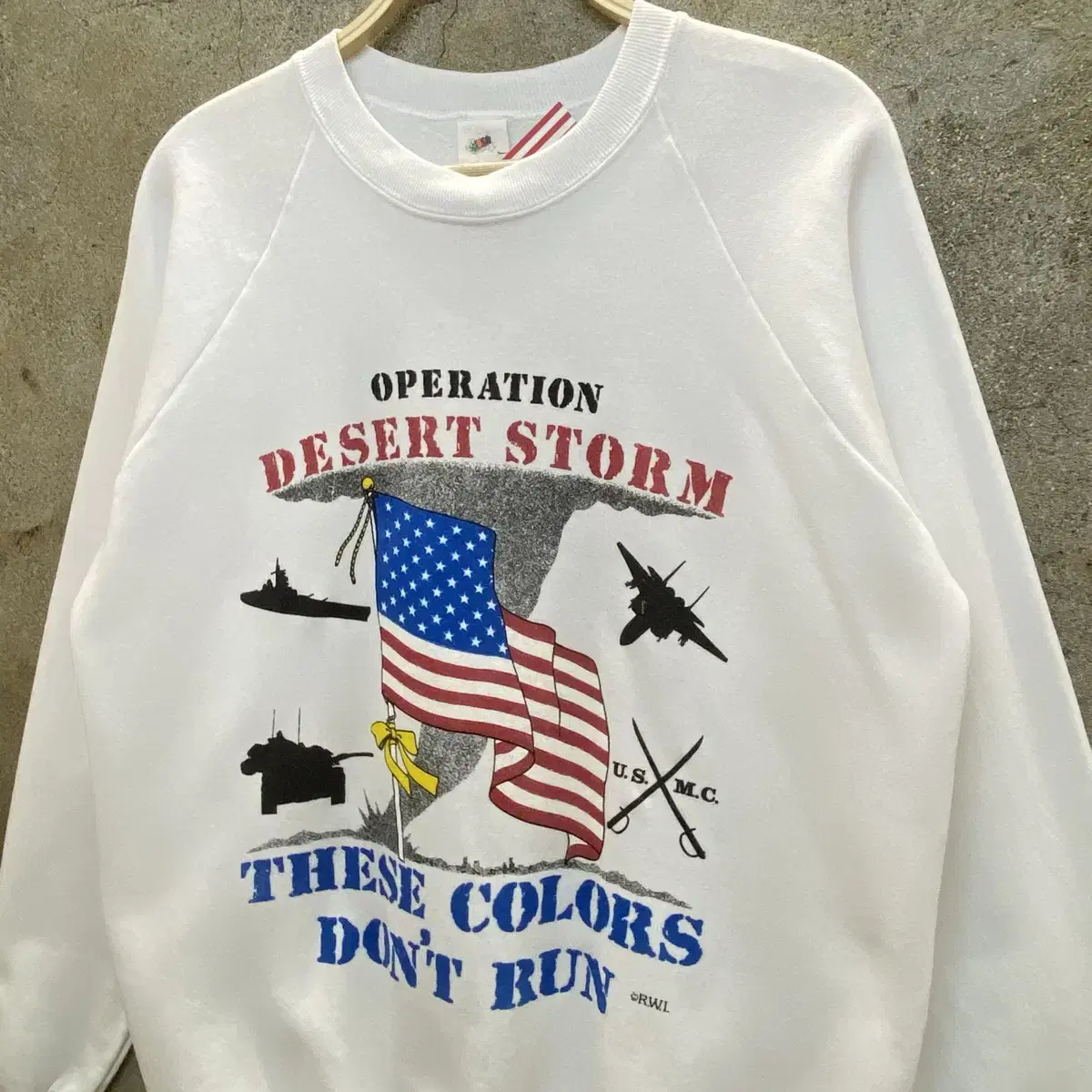 90s Made in USA 미국빈티지 걸프전 맨투맨