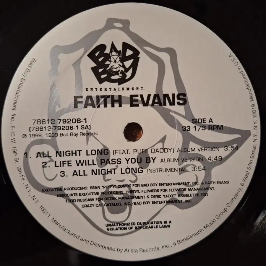 미국원반/Faith Evans - All night long LP