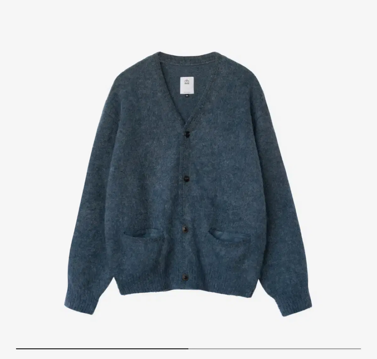 4) Polythene lew mohair cardigan bloo 23FW