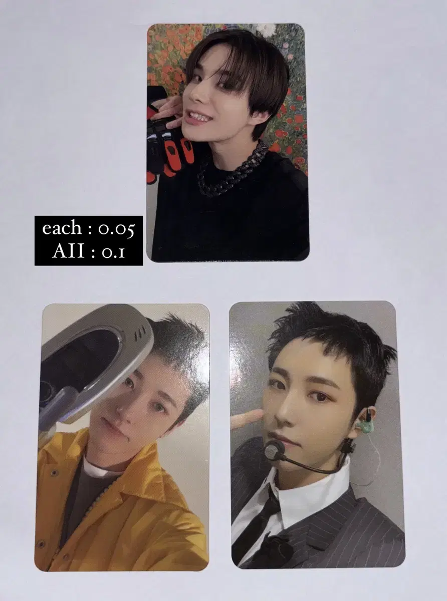 NCT jungwoo renjun photocard WTS