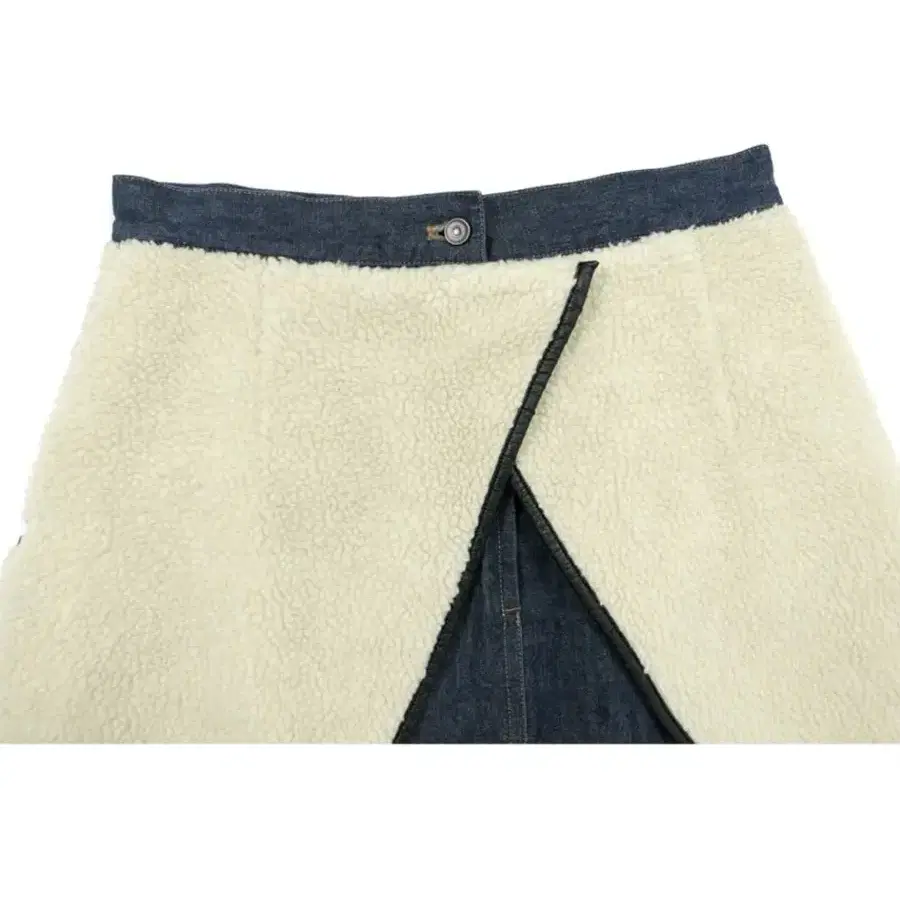 Toga Pulla fleece denim skirt