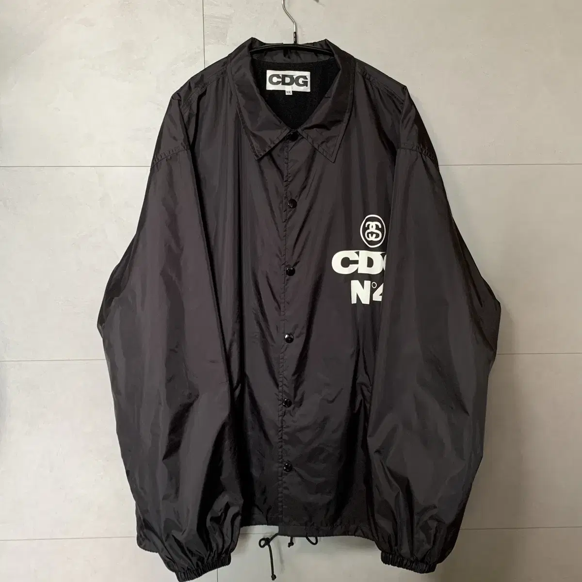 [XXL] CDG x 스투시 코치 자켓 블랙