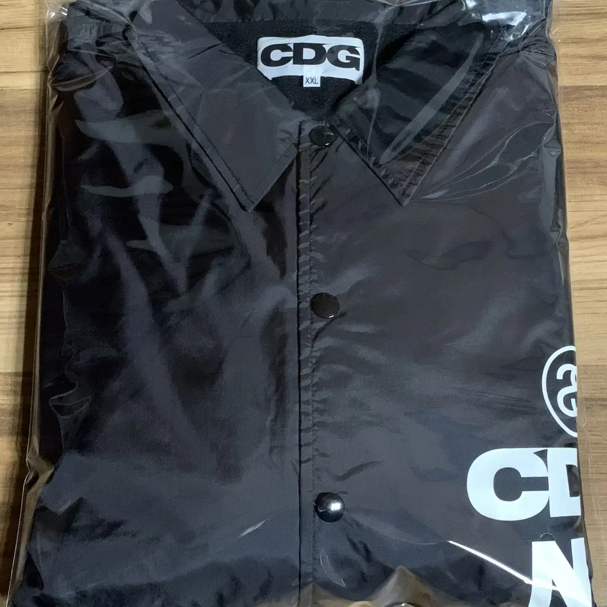 [XXL] CDG x 스투시 코치 자켓 블랙