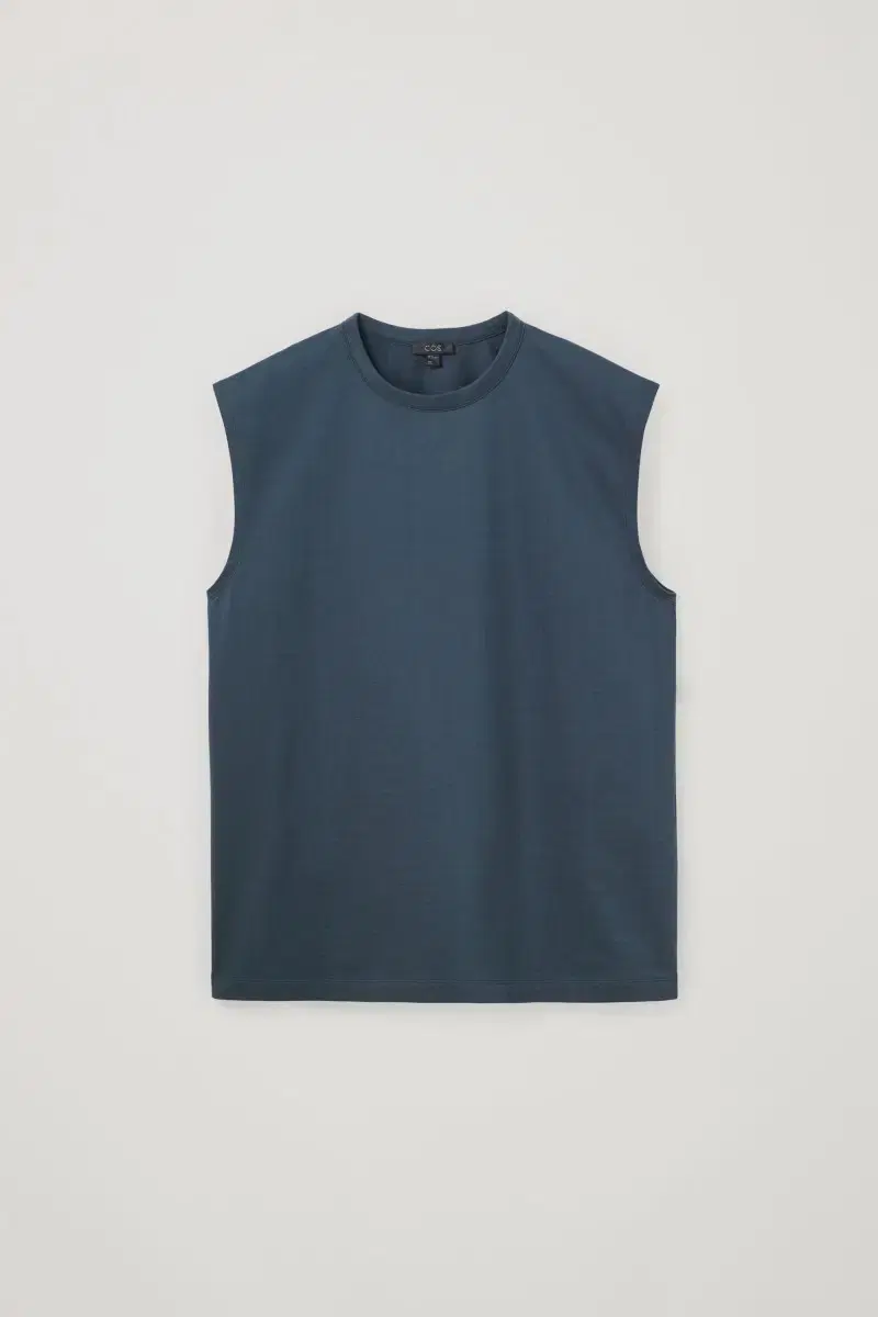 cos course / cotton vest bloo / M (100)