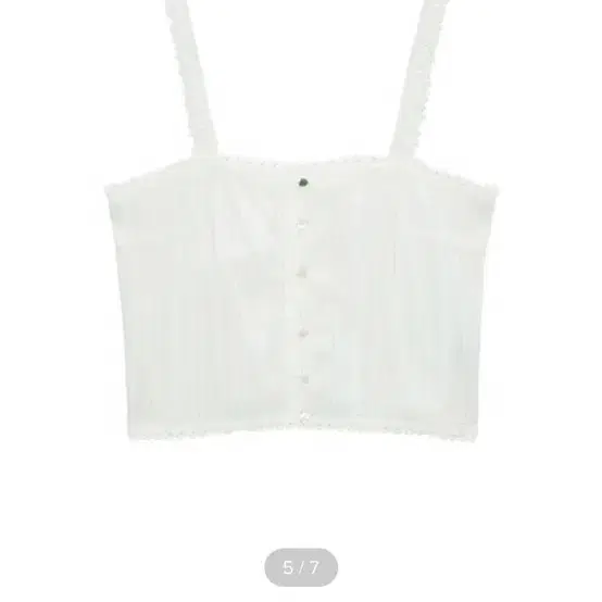 애즈이프캘리 lace trim sleeveless blouse