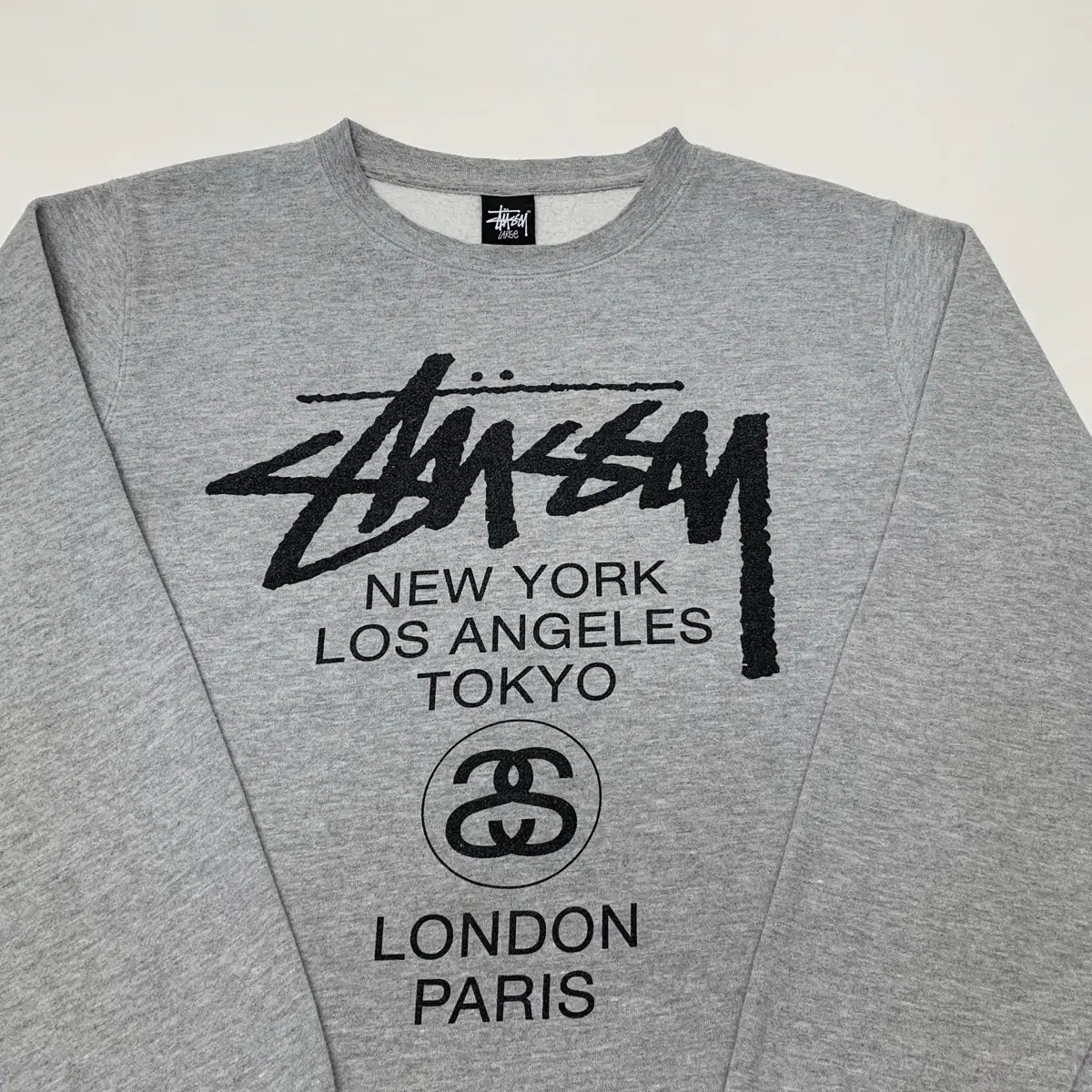 STUSSY 스투시 월드투어 기모 맨투맨 스웻셔츠 (L)