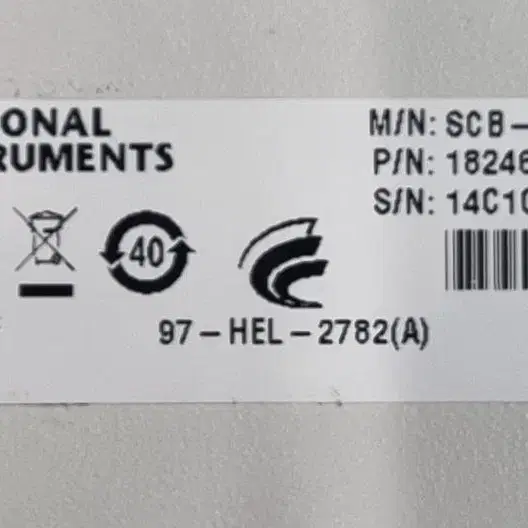 내셔널인스트루먼츠 SCP-68 Quick Reference Label.