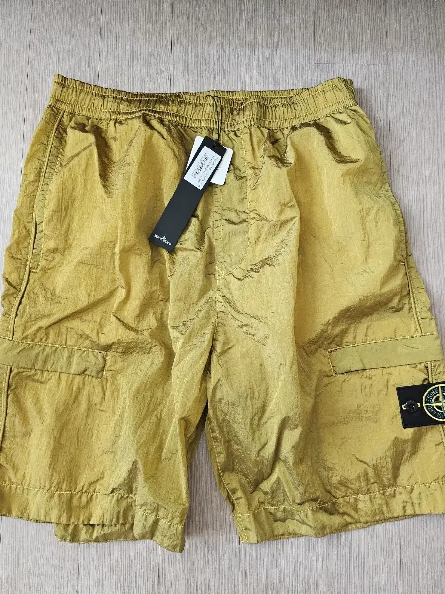 Stone Island Nylon Metal Shorts Mustard