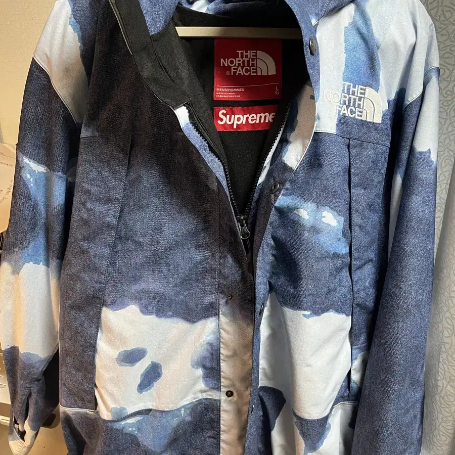 [L] Supreme x The North Face 데님 자켓