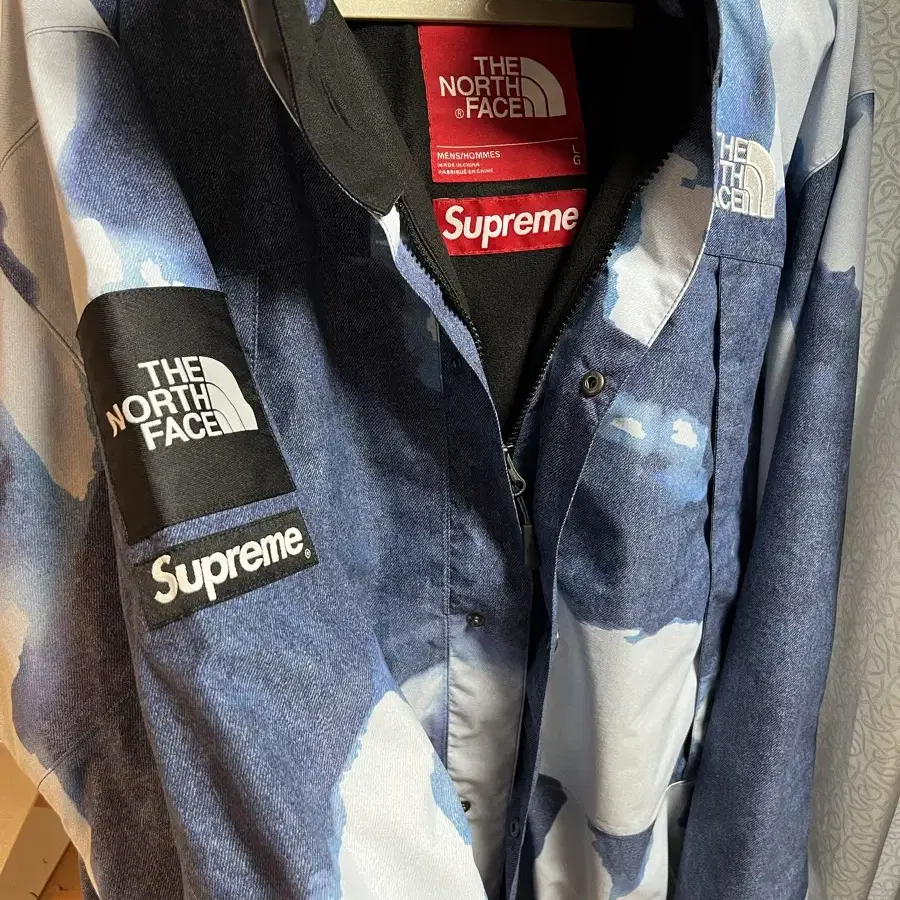 [L] Supreme x The North Face 데님 자켓