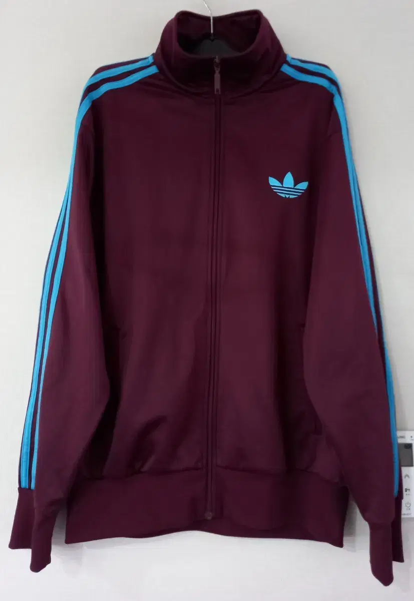 Adidas Firebird Burgundy Maroon Sky Blue Track Top Jersey Zip Up 105